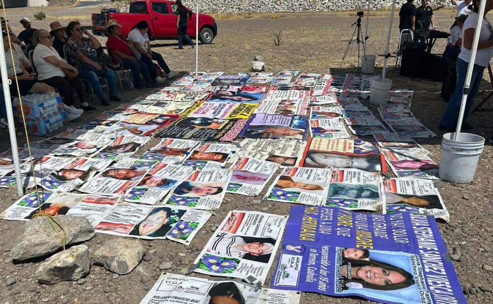 Madres buscadoras del Grupo Vida en Coahuila, marchan el día de las madres por sus hijos desaparecidos (10/05/2025). Foto: Francisco Rodríguez / EL UNIVERSAL