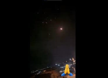 VIDEOS: Así captaron usuarios el momento en que Irán bombardeó a Israel con drones