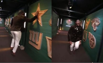 La reacción de Tyler Booker al ser elegido por los Cowboys en el draft de la NFL