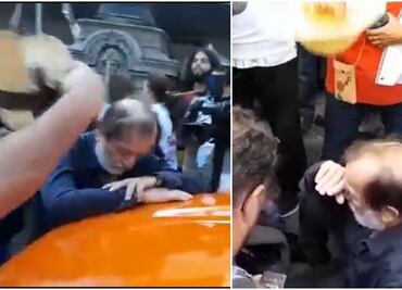 Epigmenio Ibarra sufre descompensación durante marcha de AMLO