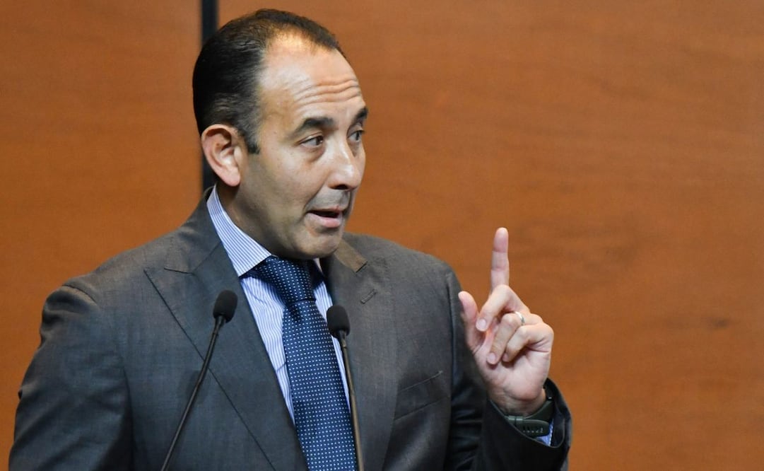 Roberto Gil Zuarth, abogado y exsenador de la República, durante su intervención en la última sesión de audiencias públicas sobre el proyecto de dictamen de reforma a la ley de Amparo realizadas en el Salón Legisladores de la República de la Cámara de Diputados el pasado 13 de octubre de 2025. Foto: Mario Jasso/ Cuartoscuro