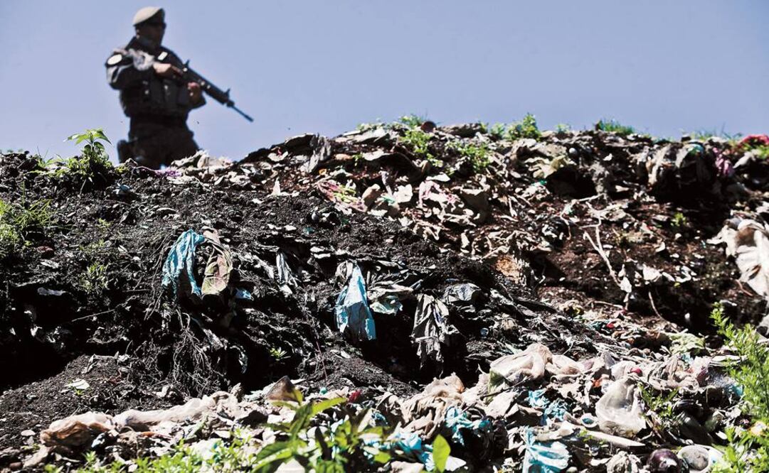 Aspecto del basurero de Cocula, en donde se colectaron algunas de las muestras. Fotografía de Christopher Rogel Blanquet archivo EL UNIVERSAL