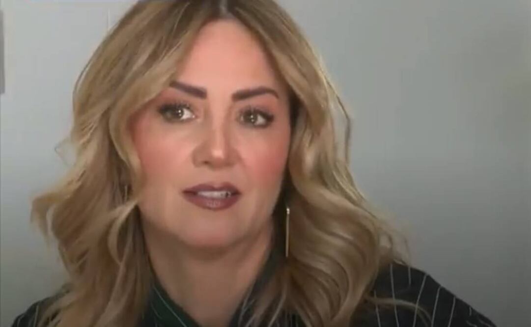 Andrea Legarreta, conmovida. Foto: Captura de pantalla 