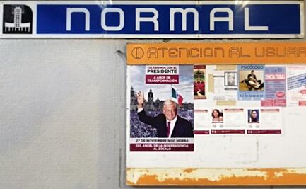 Metro CDMX retirará propaganda de la marcha de AMLO 