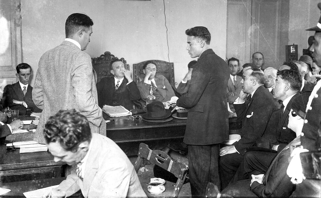 José de León Toral durante su juicio por el asesinato de Álvaro Obregón en 1928. Foto: Archivo El Universal