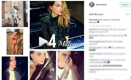 Belinda celebra con fotos sexys a sus seguidores