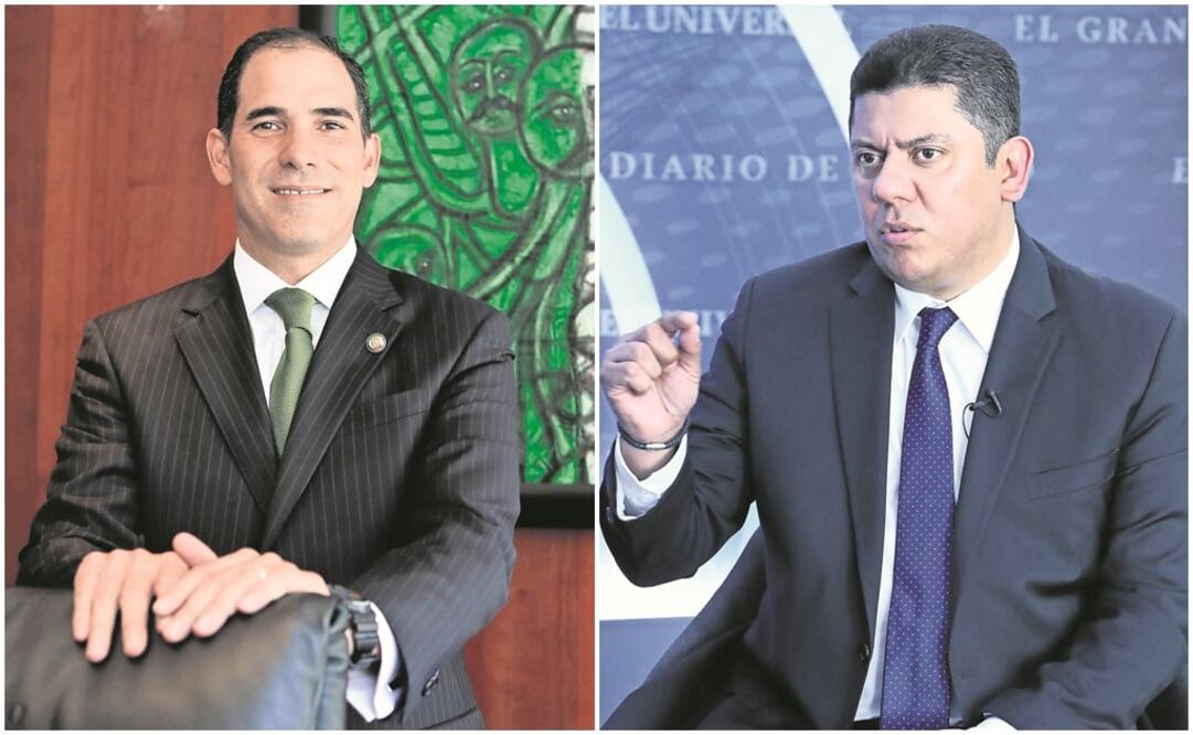 Pablo Escudero (PVEM), presidente del Senado y Javier Bolaños (PAN), presidente de la Cámara de Diputados (LUCÍA GODÍNEZ. EL UNIVERSAL Y ARIEL OJEDA. EL UNIVERSAL)