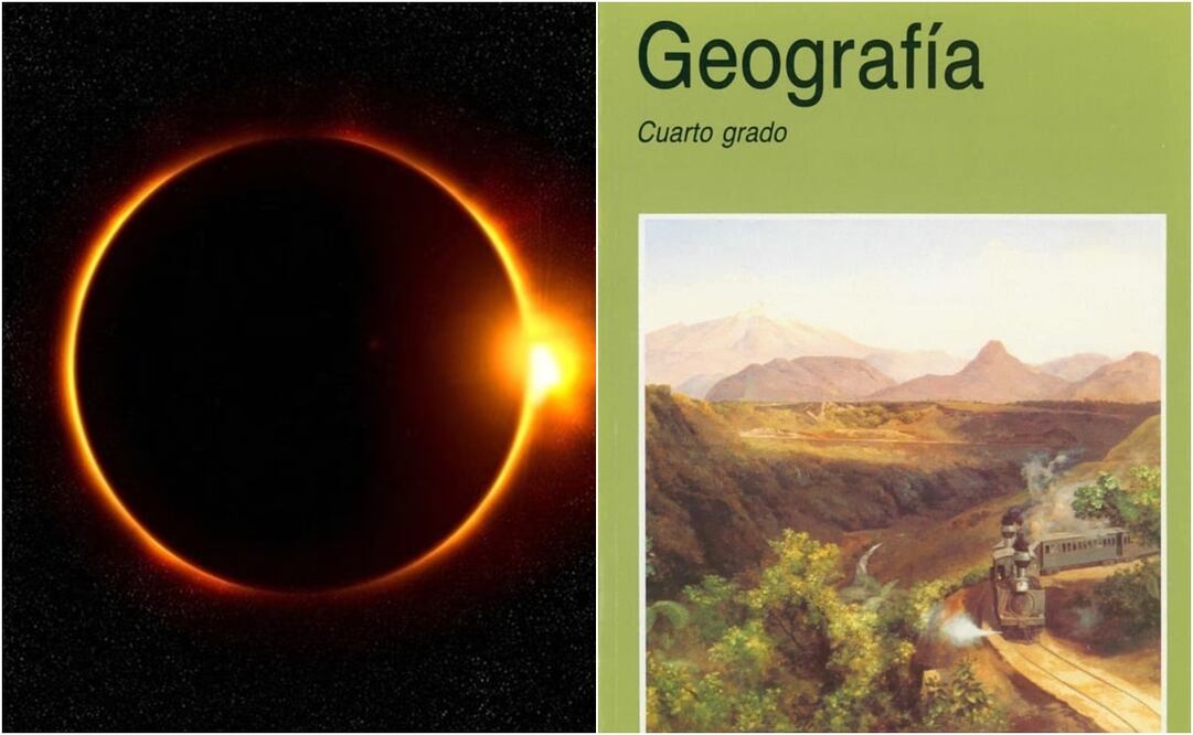 En dicha página, se explicaba cómo se produce el Eclipse Solar, acompañada de imágenes que ilustraban el texto. Foto: Pixabay y X