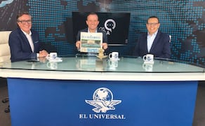 Mikel Arriola junto a David Aponte y Daniel Blumrosen / Foto: Julio Suárez - EL UNIVERSAL