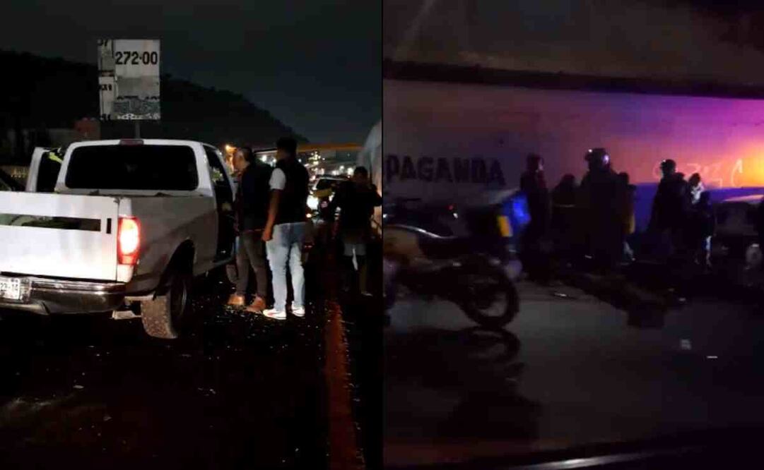 El conductor, que atropelló a los peregrinos, fue detenido por otros automovilistas. Foto: Captura de video