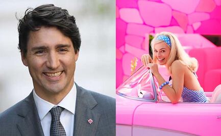 Justin Trudeau se "contagia" de la fiebre rosa y presume look para ver Barbie con su hijo