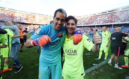 Barcelona cobija a Messi y felicita a Claudio Bravo