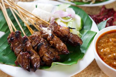 #RECETA Satay de arrachera