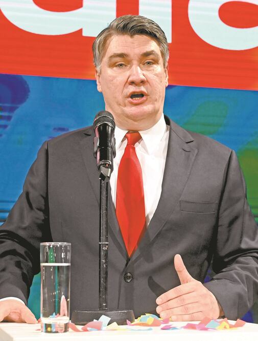 Ganador. Zoran Milanovic, socialdemócrata, prometió gobernar para todos los croatas. Foto/DENIS LOVROVIC. AFP