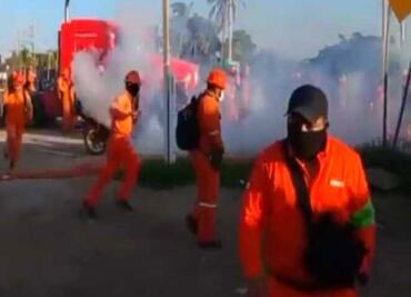 Guardia Nacional rechaza actuación en Refinería de Dos Bocas ante choque de trabajadores