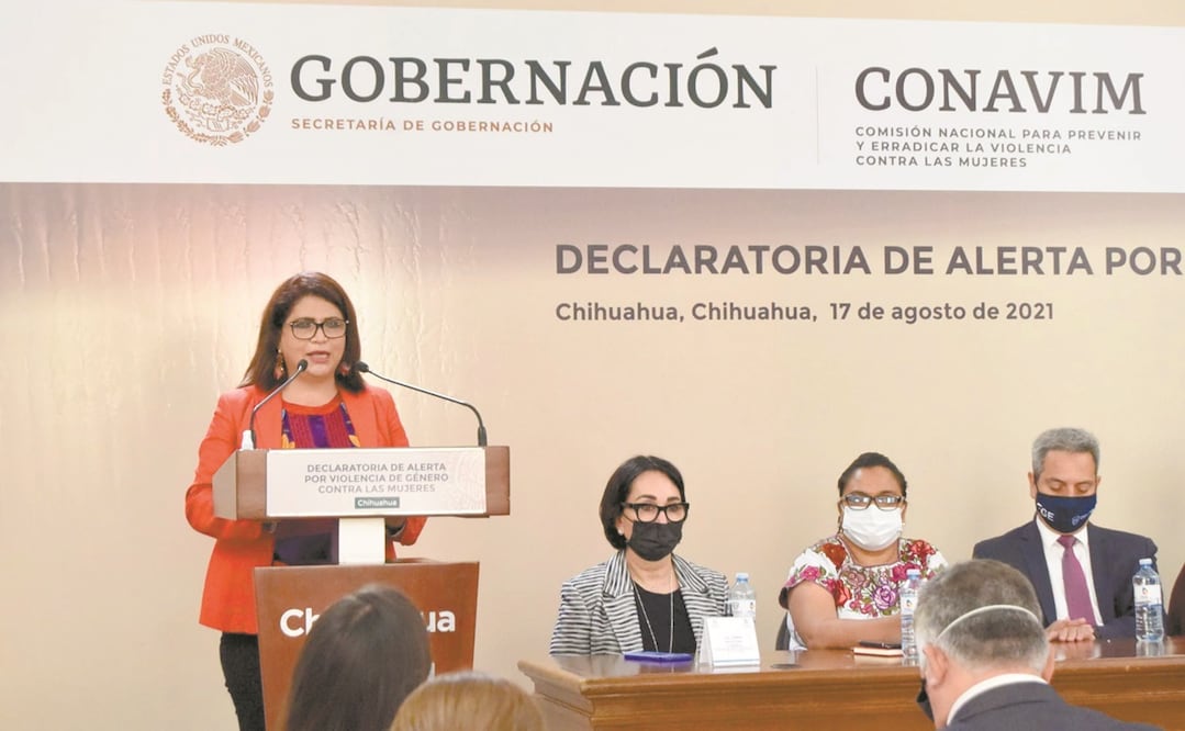 En el Palacio de Gobierno se dio a conocer que en el primer semestre de 2021 Chihuahua se colocó en el tercer sitio de las entidades con más homicidios de mujeres. Foto: ESPECIAL