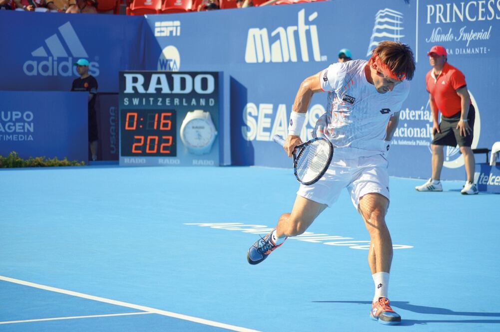 David Ferrer dejó su corona vacante al caer ayer ante el ucraniano Alexandr Dolgopolov por 6-4 y 6-4 (DASSAEV TÉLLEZ ADAME. EL UNIVERSAL)