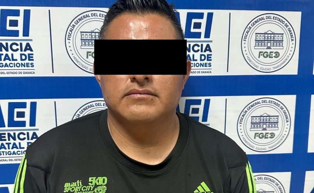 Detienen al médico Edwin S. M por el feminicidio de la joven Hana Alí ocurrido el 24 de abril de 2025 en Oaxaca (30/04/2025). Foto: Especial