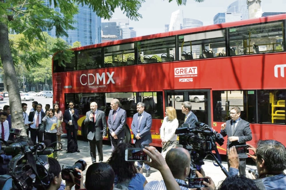 El jefe de Gobierno recorrió la L7 de Reforma con el embajador de Reino Unido en México, Duncan Taylor. Foto: ESPECIAL