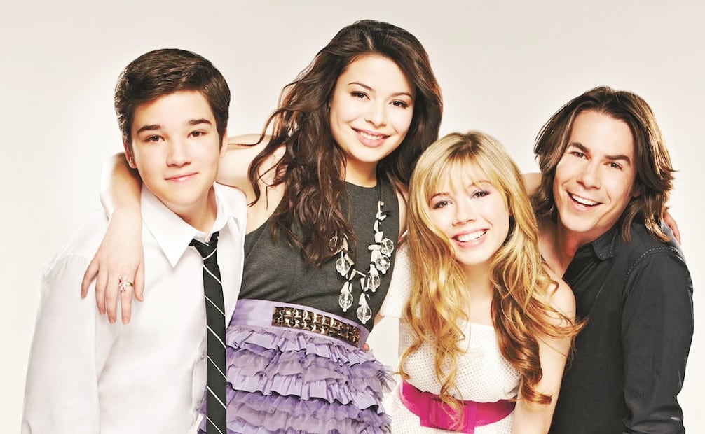 Elenco de iCarly: Nathan Kress , Miranda Cosgrove, Jennette McCurdy y Jerry Trainor. Foto: Archivo