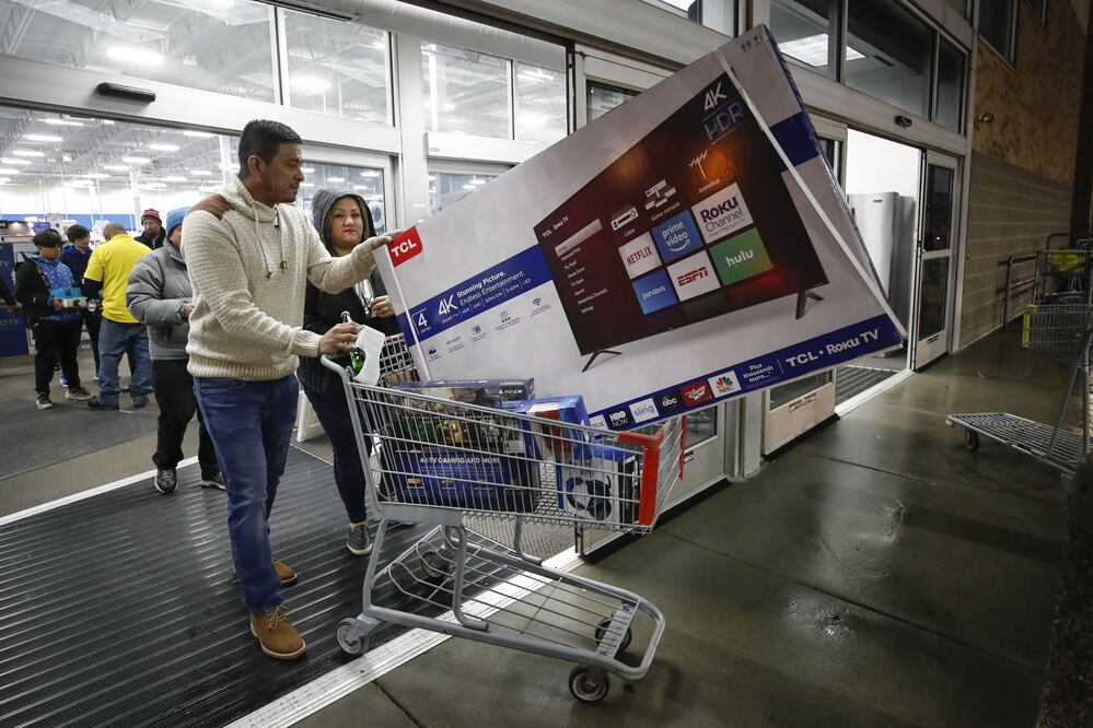 Foto: AFP / Inauguran la temporada de compras navideñas