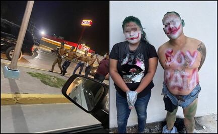 Dejan pintados como payasos y amarrados a presuntos ladrones en Río Bravo, Tamaulipas