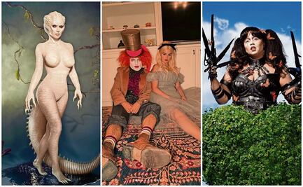 De lagartos a mafiosos, los famosos se divierten en Halloween