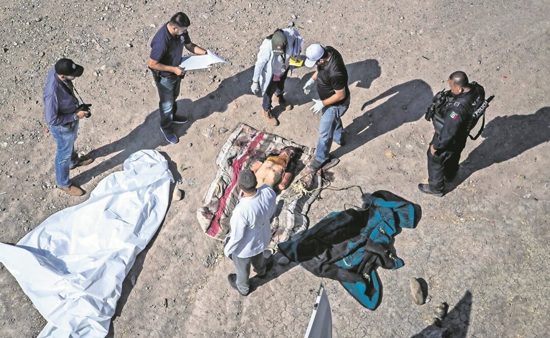 Ayer se encontraron tres cuerpos en el fraccionamiento Terranova, en Culiacán, y uno dentro de una clínica. (RASHIDE FRIAS. CUARTOSCURO)