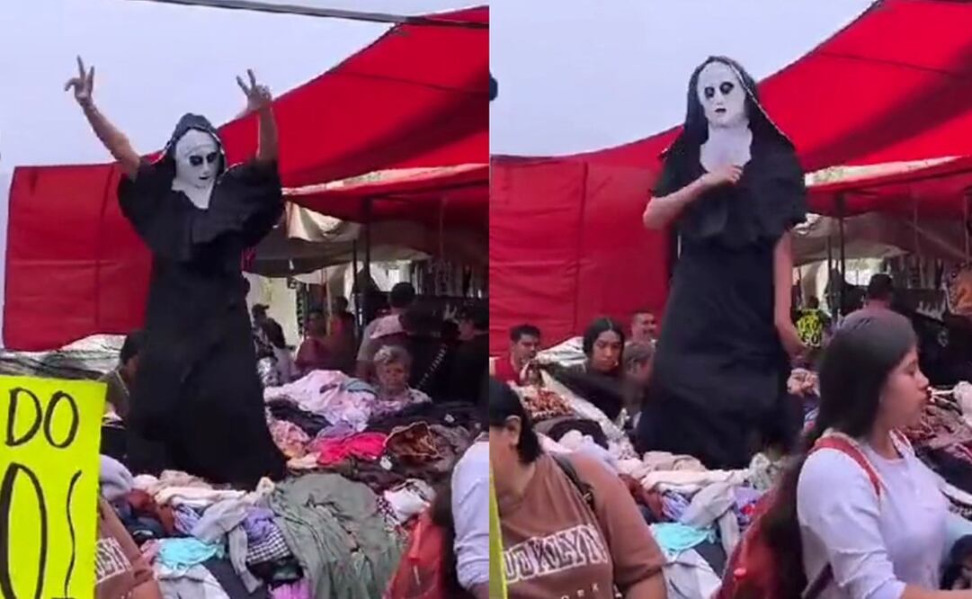 La "monja de la feria" ya tiene imitador en Guadalajara. Foto: TikTok @munguiafran