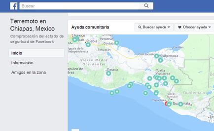 Ofrecen ayuda para afectados por sismo de 8.2 en Facebook