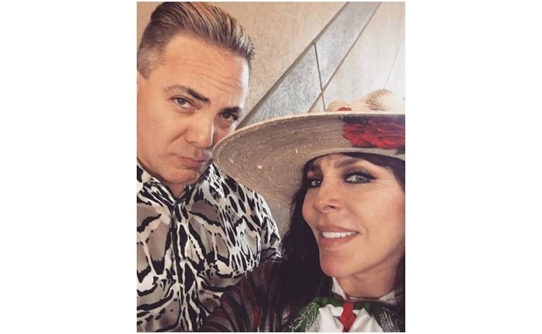 Verónica Castro con Cristian. Foto: Instagram