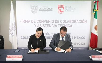 Alcaldía Cuauhtémoc firma convenio para fortalecer gestión en materia de obra pública e infraestructura urbana