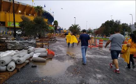 Fuerte tormenta afecta inmediaciones del estadio Universitario