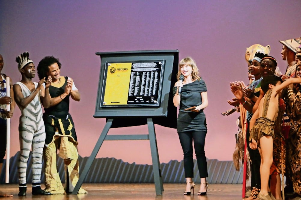 La actriz amadrinó las 500 funciones del musical en México (CORTESÍA OCESA)