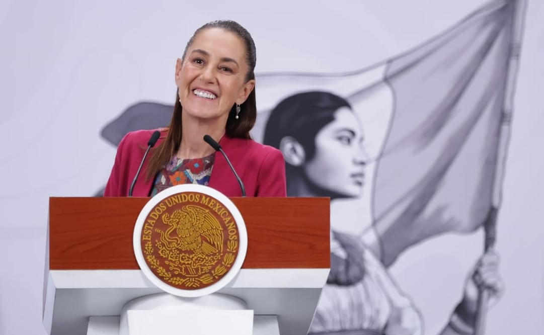 Claudia Sheinbaum Pardo en su conferencia matutina en Palacio Nacional el 13 de mayo de 2026. Foto: Fernanda Rojas / EL UNIVERSAL