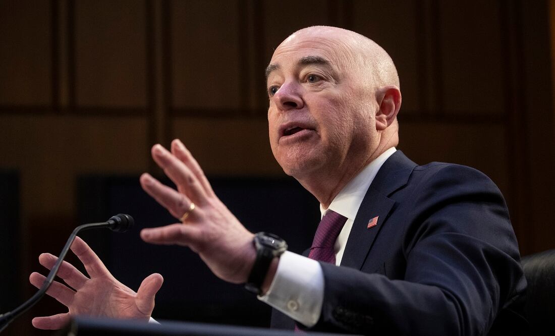 El secretario de Seguridad Nacional, durante su audiencia ante el Comité de Asuntos Judiciales del Senado, donde habló de la política migratoria de Estados Unidos. FOTO: MICHAEL REYNOLDS. EFE