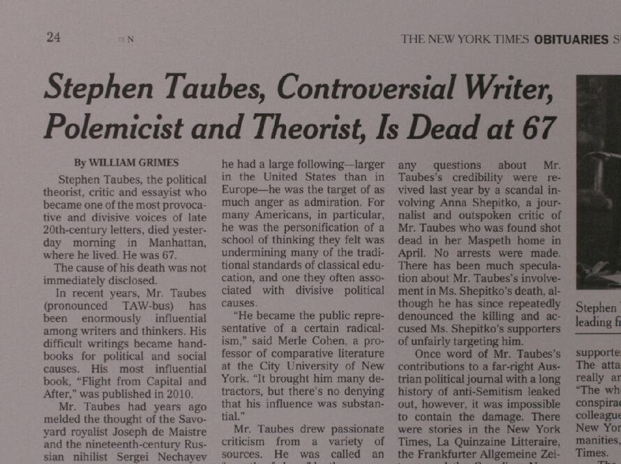 Notas sobre una aparición, o las lecciones frente al abismo