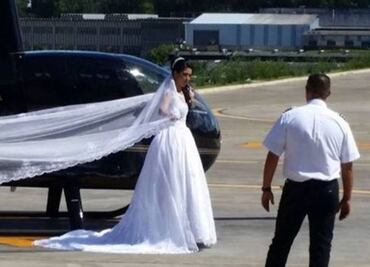 Muere novia al caer del helicóptero en el que iba a su boda