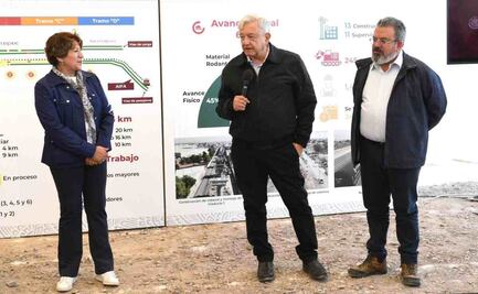 AMLO y Delfina Gómez supervisan ampliación del Tren Suburbano ramal Lechería-AIFA
