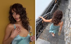 Los vestidos satinados de Danna que son perfectos para una ocasión especial