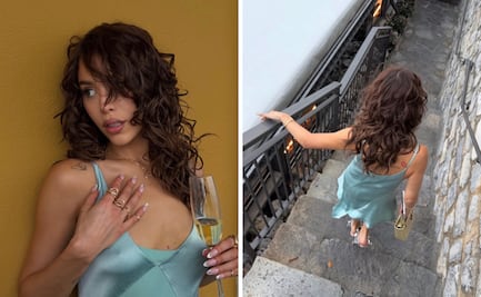 Los vestidos satinados de Danna que son perfectos para una ocasión especial