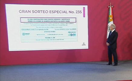 Asegura AMLO que se llegó a la meta de "cachitos" vendidos para rifa y premios del avión presidencial