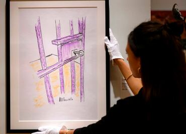 Subastan en NY dibujo hecho por Mandela por más de 100 mil dólares