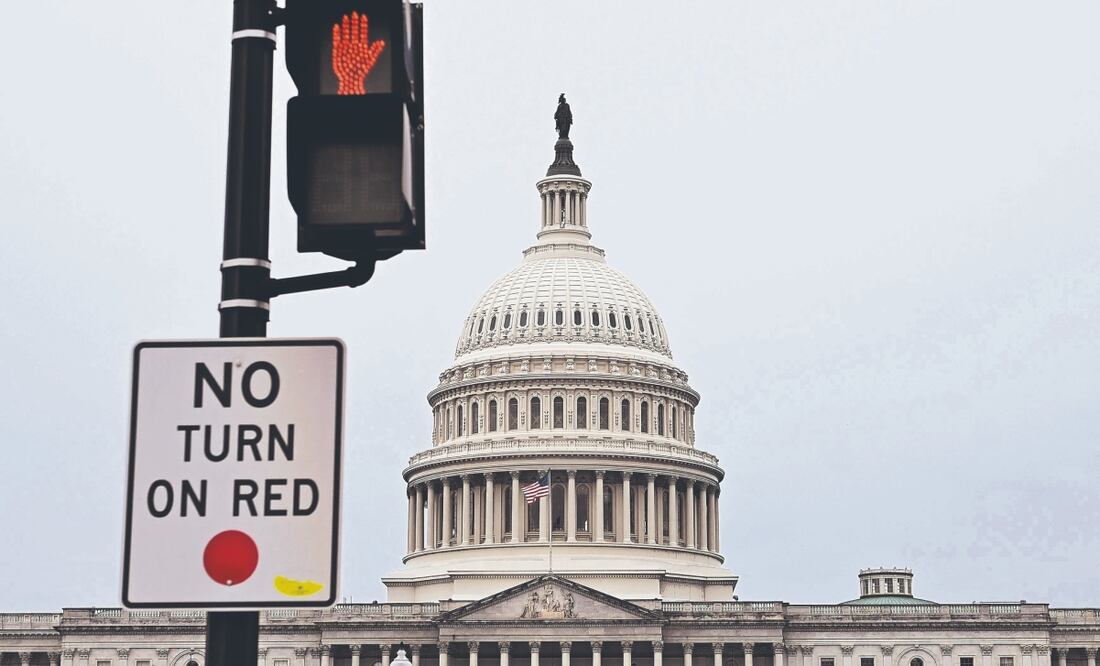 Cierre de gobierno en EU. El Capitolio del Congreso estadounidense en Washington. Foto: de JIM WATSON. AFP