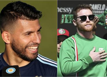 Canelo Álvarez y el Kun Agüero hacen las paces, luego de las amenazas pasadas