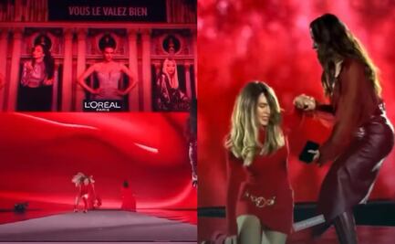 Belinda protagoniza aparatosa caída durante un desfile en París