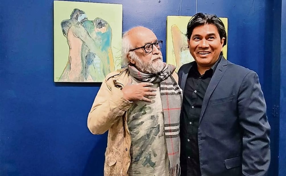 El artista ha usado antes objetos dañados por el huracán Otis. Foto: Héctor Massiel