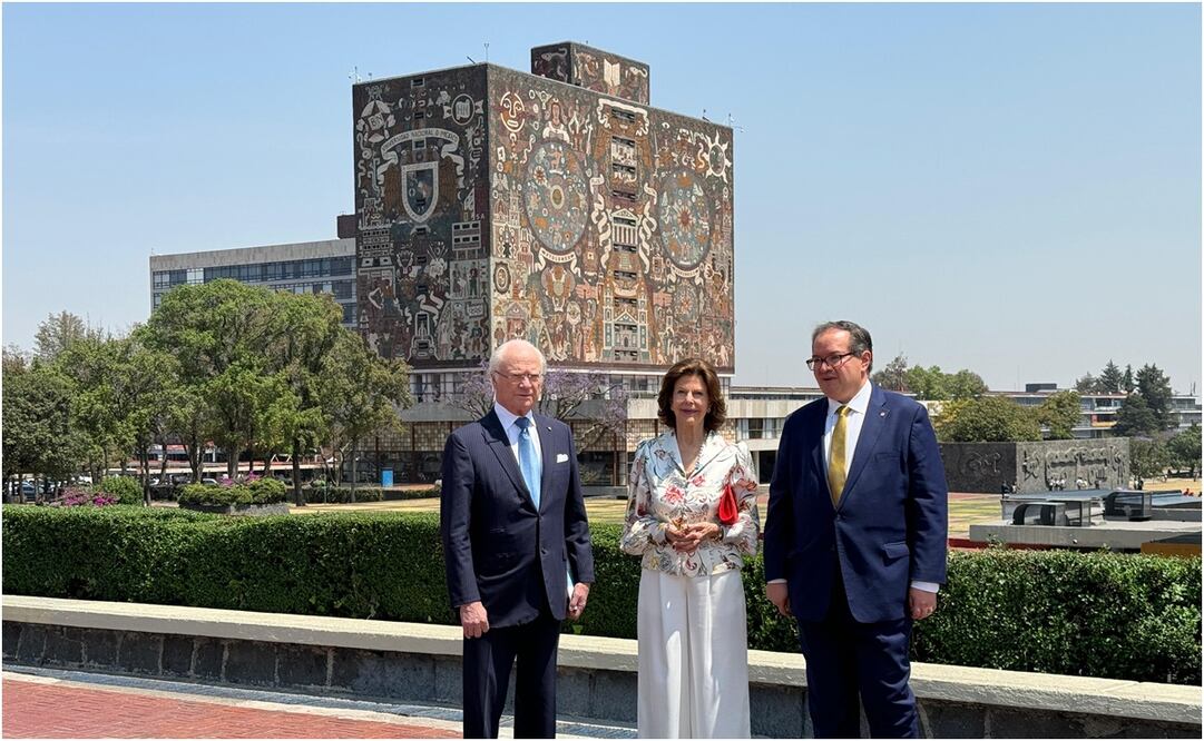 Reyes de Suecia visitan la UNAM. Foto: Especial