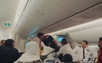 VIDEO: Avión se convierte en "ring"; pasajeros pelean a golpes en pleno vuelo de Bangladesh a Londres