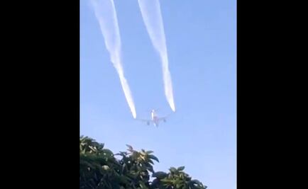 Reportan caída de combustible de avión sobre primaria en California